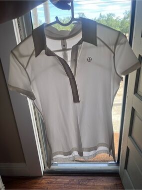 lululemon white polo top